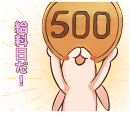 Magician monkey and his assistant rabbit sticker #8906522