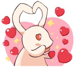 Magician monkey and his assistant rabbit sticker #8906533