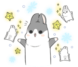 Machiko rabbit(winter) sticker #8906586