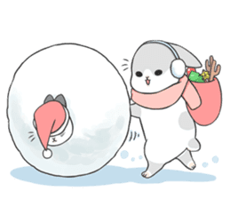 Machiko rabbit(winter) sticker #8906590