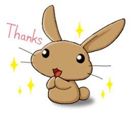 Laid-back rabbit sticker #8907018