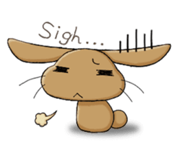 Laid-back rabbit sticker #8907019
