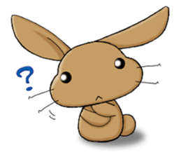 Laid-back rabbit sticker #8907023