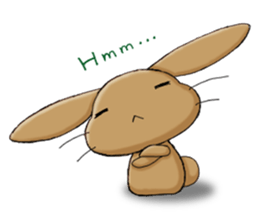 Laid-back rabbit sticker #8907033