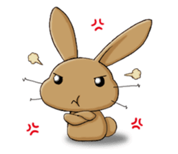 Laid-back rabbit sticker #8907035
