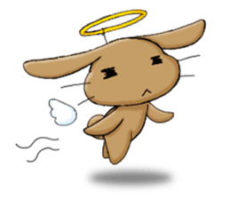 Laid-back rabbit sticker #8907038