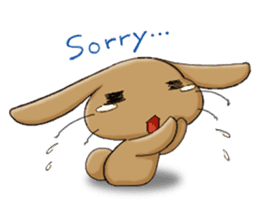 Laid-back rabbit sticker #8907039