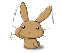 Laid-back rabbit sticker #8907040