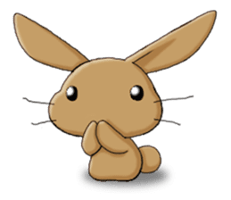 Laid-back rabbit sticker #8907042