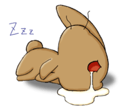 Laid-back rabbit sticker #8907044