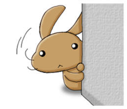 Laid-back rabbit sticker #8907045
