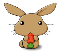 Laid-back rabbit sticker #8907048