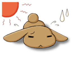 Laid-back rabbit sticker #8907050