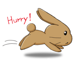 Laid-back rabbit sticker #8907053