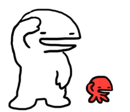 Pakupaku alien sticker #8907443