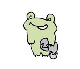 Frog to grow sticker #8907643