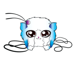 Girls Catball Cute - Daily Emot sticker #8907700