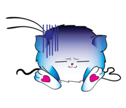 Girls Catball Cute - Daily Emot sticker #8907703