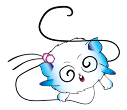Girls Catball Cute - Daily Emot sticker #8907704