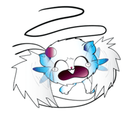 Girls Catball Cute - Daily Emot sticker #8907706