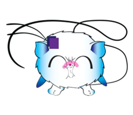 Girls Catball Cute - Daily Emot sticker #8907707