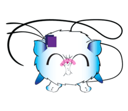 Girls Catball Cute - Daily Emot sticker #8907707