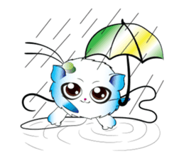 Girls Catball Cute - Daily Emot sticker #8907712
