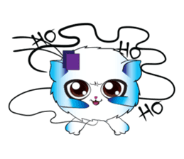 Girls Catball Cute - Daily Emot sticker #8907713