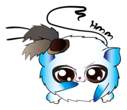 Girls Catball Cute - Daily Emot sticker #8907714