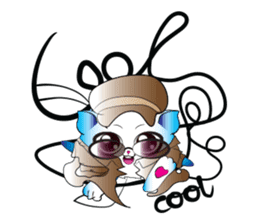 Girls Catball Cute - Daily Emot sticker #8907716