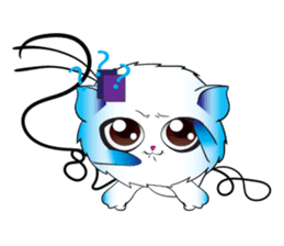 Girls Catball Cute - Daily Emot sticker #8907717