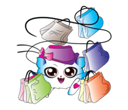 Girls Catball Cute - Daily Emot sticker #8907719