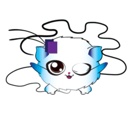 Girls Catball Cute - Daily Emot sticker #8907721
