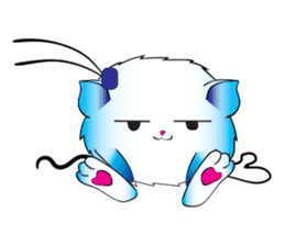 Girls Catball Cute - Daily Emot sticker #8907722