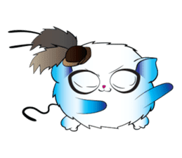 Girls Catball Cute - Daily Emot sticker #8907726