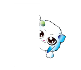 Girls Catball Cute - Daily Emot sticker #8907729