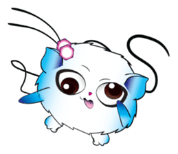 Girls Catball Cute - Daily Emot sticker #8907730