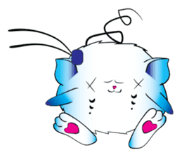 Girls Catball Cute - Daily Emot sticker #8907734