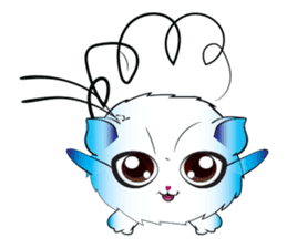 Girls Catball Cute - Daily Emot sticker #8907735