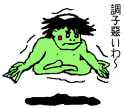 Bug&Cute GreenDevil KAWATAROchan2 sticker #8907865