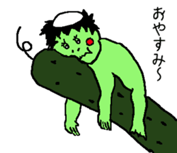 Bug&Cute GreenDevil KAWATAROchan2 sticker #8907867