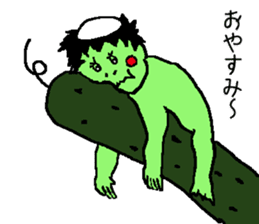 Bug&Cute GreenDevil KAWATAROchan2 sticker #8907867
