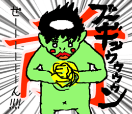 Bug&Cute GreenDevil KAWATAROchan2 sticker #8907881