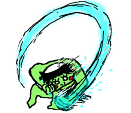 Bug&Cute GreenDevil KAWATAROchan2 sticker #8907884