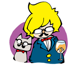 him&cat sticker #8908322