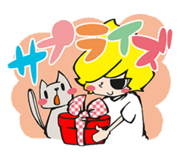 him&cat sticker #8908332