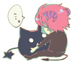 cute devil boy sticker #8908694