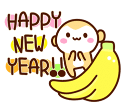 HAPPY NEW YEAR 2016 Message sticker #8908823