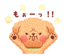 Toy poodle want your attention. sticker #8909786