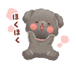 Toy poodle want your attention. sticker #8909789